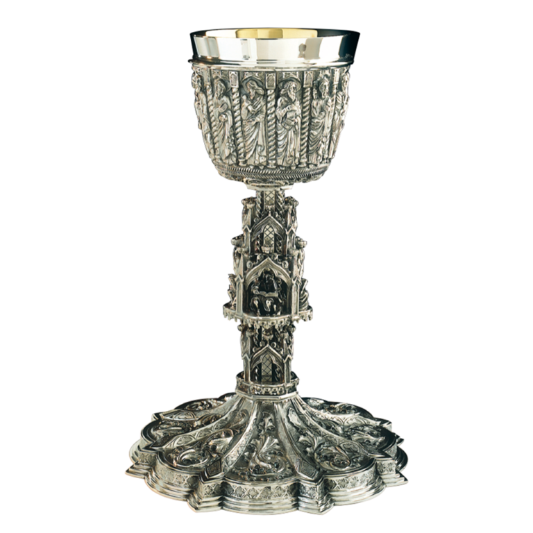 “The Gothic” Chalice & 6 1/2” Scale Paten with Ring Sullivan's Church