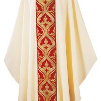 Gothic Chasuble St Ursulla White