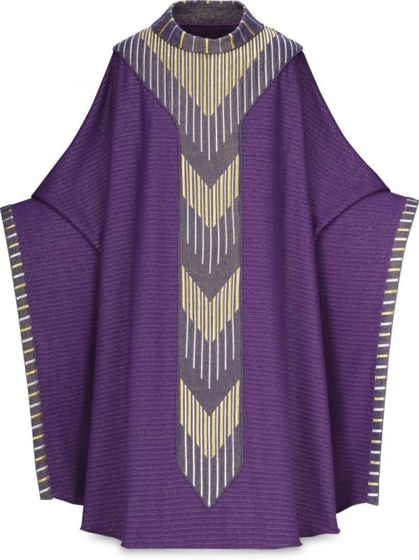 Monastic Chasuble worn by Pope Benedict XVI in purple