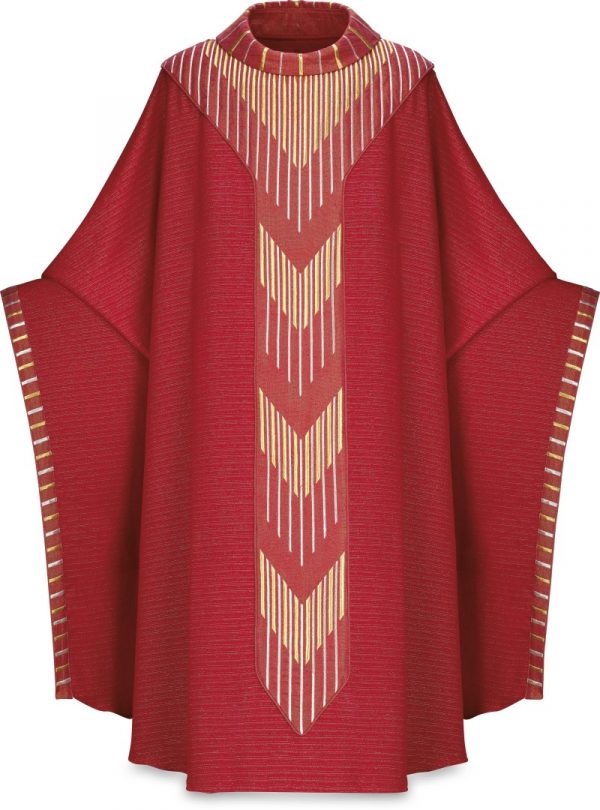 Monastic Chasuble worn by Pope Benedict XVI in red
