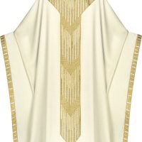 Monastic Chasuble worn by Pope Benedict XVI in white