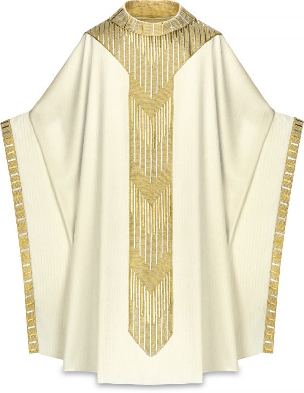 Monastic Chasuble worn by Pope Benedict XVI in white