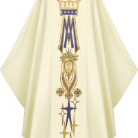 Marian Chasuble in Cantate fabric