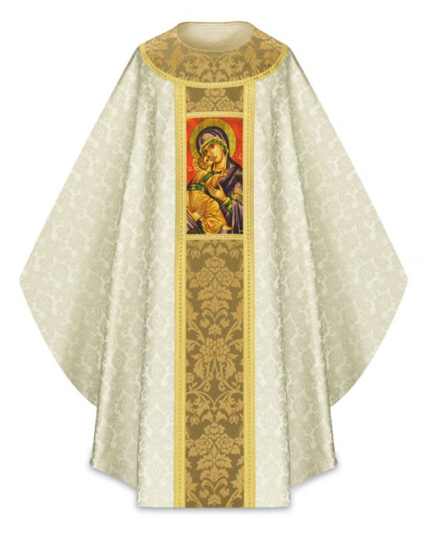 Gothic Chasuble with digitally printed design