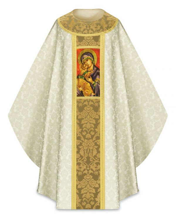 Gothic Chasuble with digitally printed design