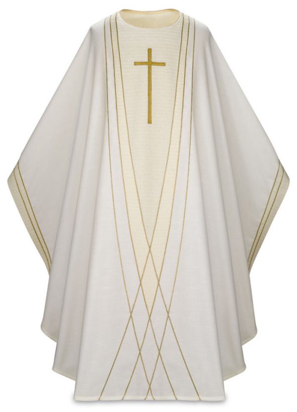 Gothic Chasuble White