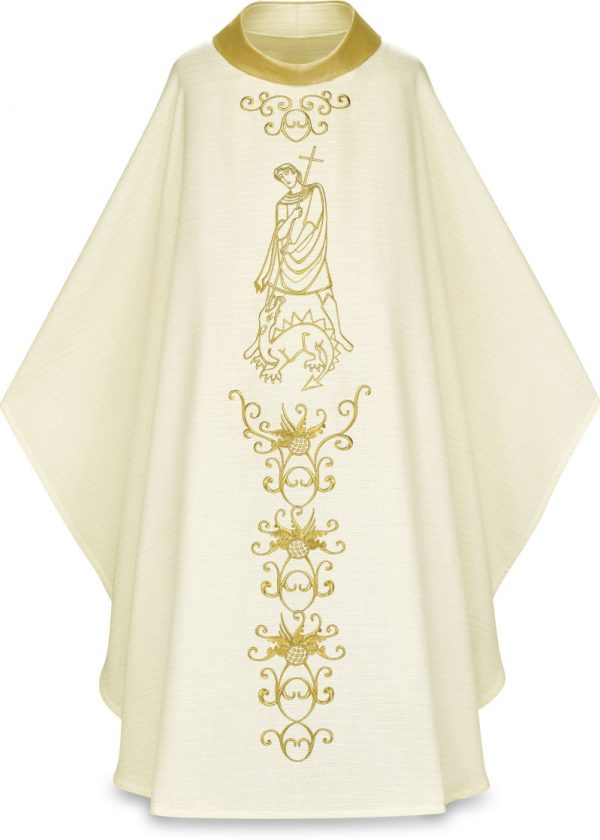 Gothic Chasuble White