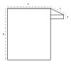 sketch of altar cover with dimensions