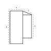 lectern cover sketch with dimensions